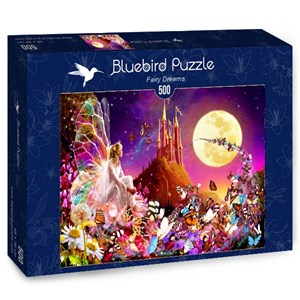 Bluebird Puzzle (70177) - Bente Schlick: "Fairy Dreams" - 500 Teile Puzzle