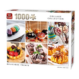 King International (05766) - "Collage, Delicious Treats" - 1000 Teile Puzzle