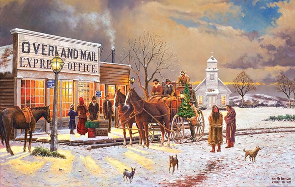 SunsOut (42615) - Keith Brown: "Winterfahrt" - 550 Teile Puzzle