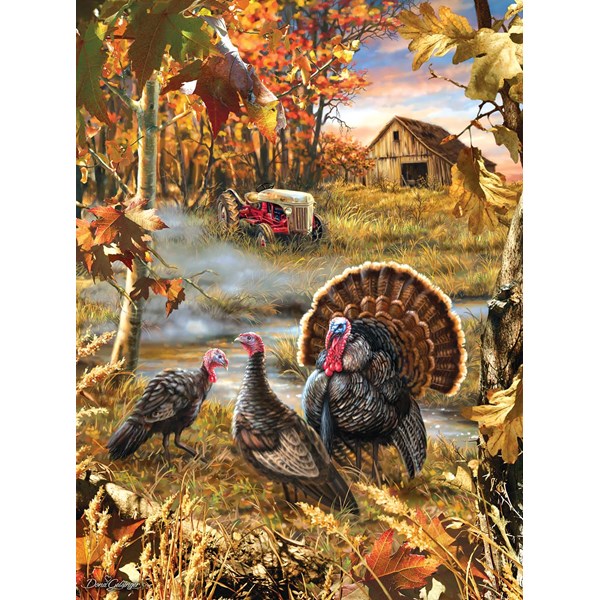 SunsOut (57168) - Dona Gelsinger: "Turkey Ranch" - 1000 Teile Puzzle
