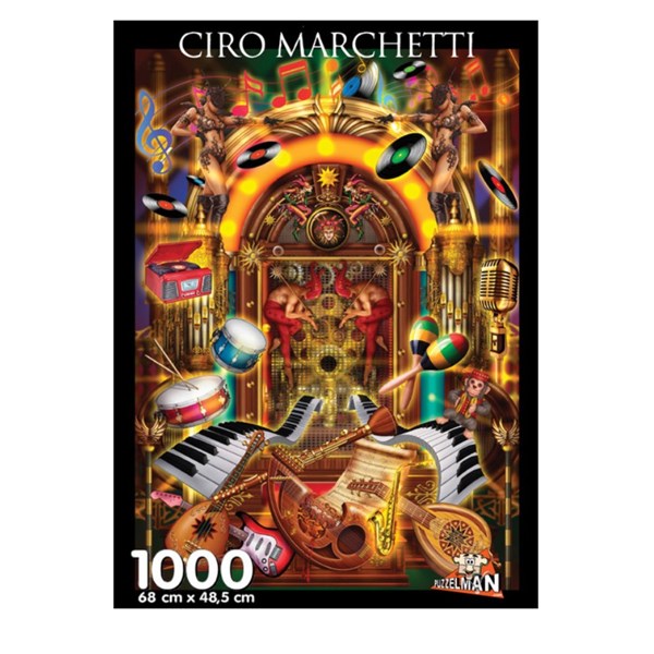 PuzzelMan (869) - Ciro Marchetti: "Juke Box" - 1000 Teile Puzzle