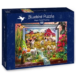 Bluebird Puzzle (70029) - Jan Patrik Krasny: "Magic Farm Painting" - 1000 Teile Puzzle