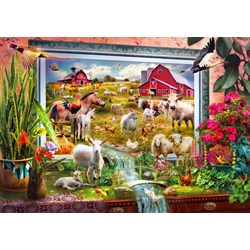 Bluebird Puzzle (70029) - Jan Patrik Krasny: "Magic Farm Painting" - 1000 Teile Puzzle