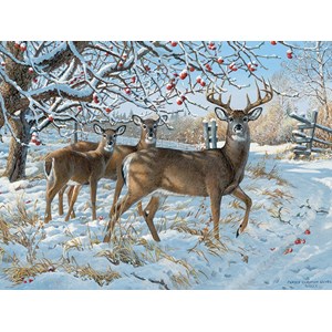 Cobble Hill (57196) - Persis Clayton Weirs: "Winter Deer" - 1000 Teile Puzzle