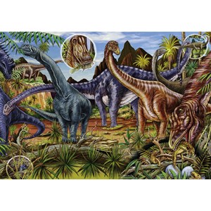Heye (29722) - M. Wieczorek: "Pflanzenfressende Dinosaurier" - 500 Teile Puzzle