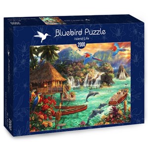Bluebird Puzzle (70052) - Chuck Pinson: "Island Life" - 2000 Teile Puzzle