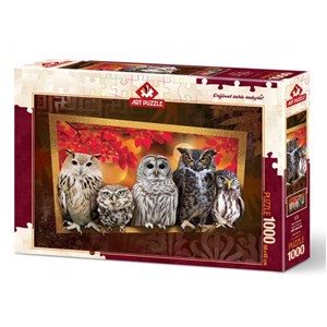 Art Puzzle (4375) - "Owls" - 1000 Teile Puzzle