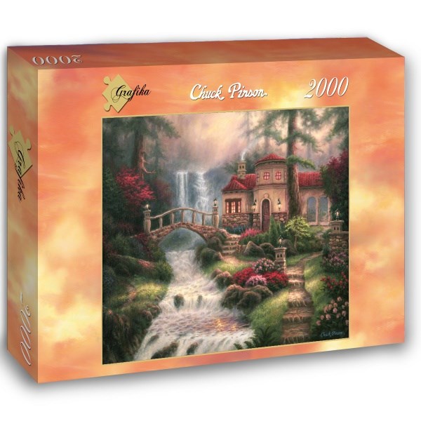 Grafika (02764) - Chuck Pinson: "Sierra River Falls" - 2000 Teile Puzzle