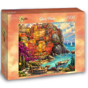 Grafika (02901) - Chuck Pinson: "A Beautiful Day at Cinque Terre" - 1000 Teile Puzzle
