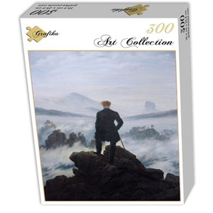 Grafika (01719) - Caspar David Friedrich: "Der Wanderer über dem Nebelmeer, 1818" - 300 Teile Puzzle