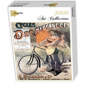 Grafika (00610) - "Werbeplakat für Fahrräder der Marke Decauville" - 2000 Teile Puzzle