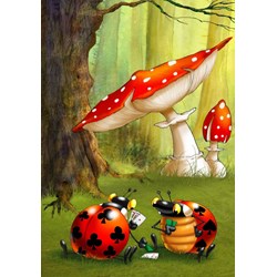 Grafika (01432) - François Ruyer: "Poker" - 1000 Teile Puzzle