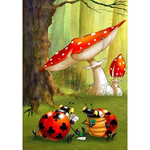 Grafika (01432) - François Ruyer: "Poker" - 1000 Teile Puzzle