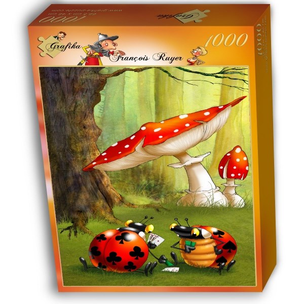 Grafika (01432) - François Ruyer: "Poker" - 1000 Teile Puzzle