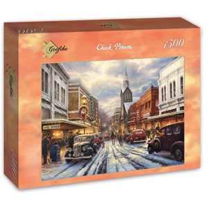 Grafika (t-00808) - Chuck Pinson: "The Warmth of Small Town Living" - 1500 Teile Puzzle