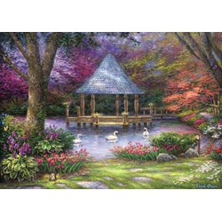 Grafika (t-00813) - Chuck Pinson: "Swan Pond" - 1000 Teile Puzzle