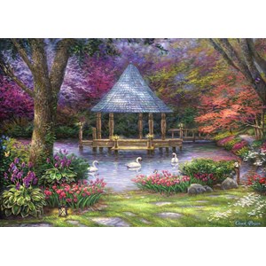Grafika (t-00813) - Chuck Pinson: "Swan Pond" - 1000 Teile Puzzle