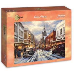 Grafika (t-00807) - Chuck Pinson: "The Warmth of Small Town Living" - 2000 Teile Puzzle