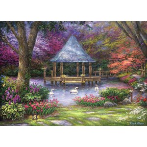 Grafika (t-00814) - Chuck Pinson: "Swan Pond" - 500 Teile Puzzle