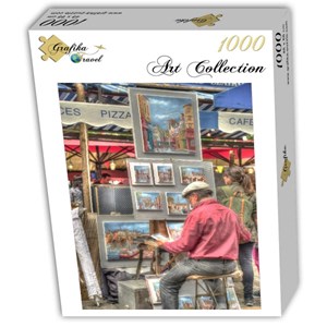 Grafika (t-00845) - "Street Artist, Paris, France" - 1000 Teile Puzzle