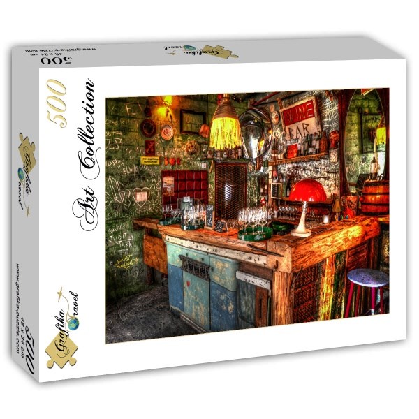 Grafika (t-00842) - "Ruin Bar in Budapest" - 500 Teile Puzzle