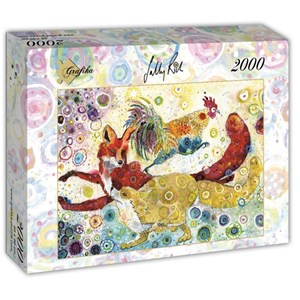 Grafika (t-00879) - Sally Rich: "Leaping Fox's" - 2000 Teile Puzzle