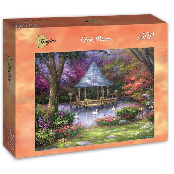 Grafika (t-00812) - Chuck Pinson: "Swan Pond" - 1500 Teile Puzzle