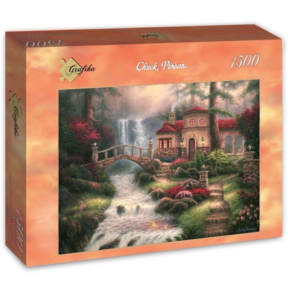Grafika (t-00792) - Chuck Pinson: "Sierra River Falls" - 1500 Teile Puzzle