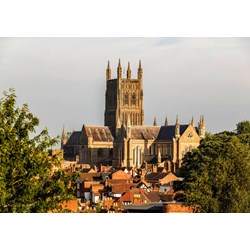 Grafika (t-00936) - "Worcester Cathedral viewed from Fort Royal Park" - 1500 Teile Puzzle