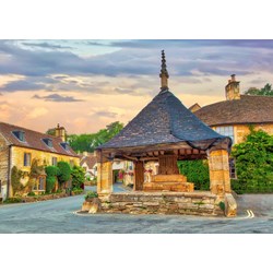 Grafika (t-00935) - "Market Cross in Castle Combe, Cotswolds" - 500 Teile Puzzle