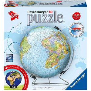 Ravensburger (11159) - "Globus in deutscher Sprache" - 540 Teile Puzzle