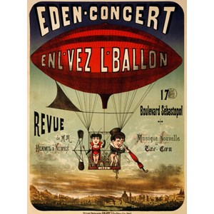 Grafika (00612) - "Affiche pour Eden-concert, 1884" - 2000 Teile Puzzle
