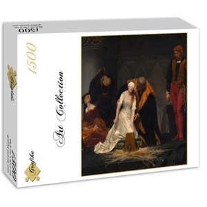 Grafika (00752) - Paul Delaroche: "Die Hinrichtung der Lady Jane Grey, 1833" - 1500 Teile Puzzle