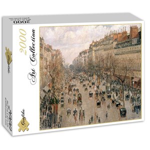 Grafika (00512) - Camille Pissarro: "Boulevard Montmartre, 1897" - 2000 Teile Puzzle