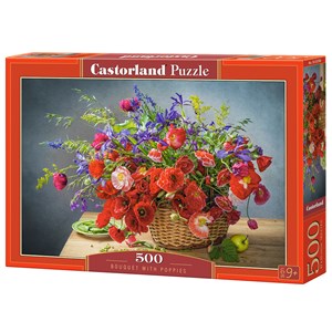 Castorland (B-53506) - "Bouquet with Poppies" - 500 Teile Puzzle
