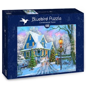 Bluebird Puzzle (70340) - Dominic Davison: "Christmas at Home" - 1000 Teile Puzzle