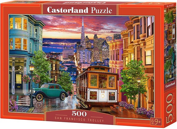 Castorland (B-53391) - "San Francisco Trolley" - 500 Teile Puzzle