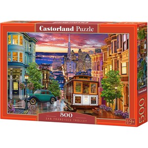 Castorland (B-53391) - "San Francisco Trolley" - 500 Teile Puzzle
