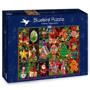 Bluebird Puzzle (70325) - "Festive Ornaments" - 1000 Teile Puzzle
