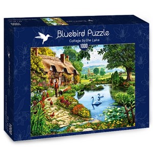 Bluebird Puzzle (70315) - Steve Crisp: "Cottage by the Lake" - 1000 Teile Puzzle