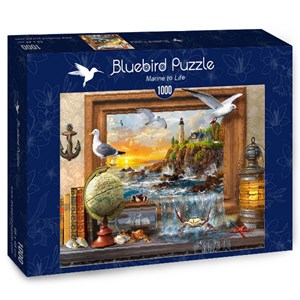 Bluebird Puzzle (70346) - Dominic Davison: "Marine to Life" - 1000 Teile Puzzle