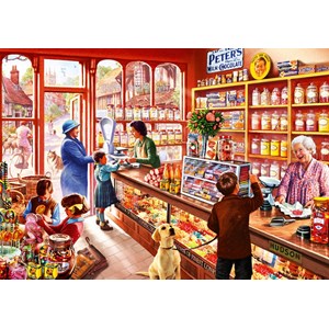 Bluebird Puzzle (70318) - Steve Crisp: "Sweetshop" - 1000 Teile Puzzle