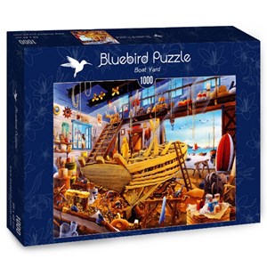 Bluebird Puzzle (70316) - Hiroyuki: "Boat Yard" - 1000 Teile Puzzle