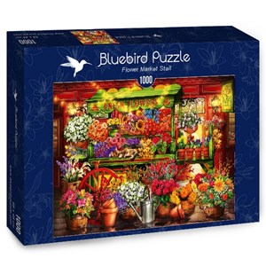 Bluebird Puzzle (70333) - Ciro Marchetti: "Flower Market Stall" - 1000 Teile Puzzle