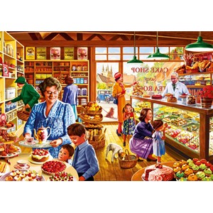 Bluebird Puzzle (70326) - Steve Crisp: "Nostalgic Cake shop" - 1000 Teile Puzzle