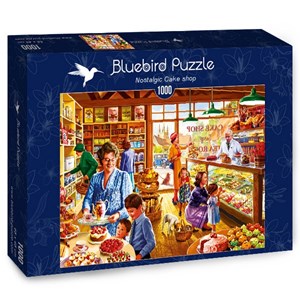Bluebird Puzzle (70326) - Steve Crisp: "Nostalgic Cake shop" - 1000 Teile Puzzle