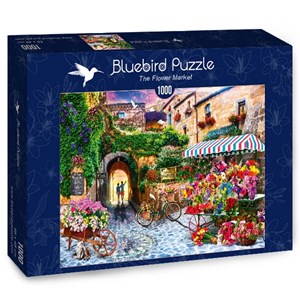 Bluebird Puzzle (70334) - Jason Taylor: "The Flower Market" - 1000 Teile Puzzle