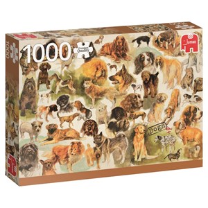 Jumbo (18596) - "Hunde Poster" - 1000 Teile Puzzle