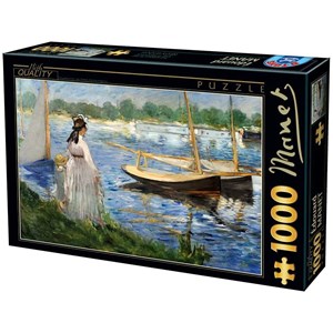 D-Toys (74522) - Edouard Manet: "Seine-Ufer bei Argenteuil" - 1000 Teile Puzzle