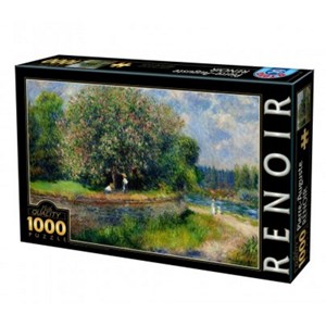 D-Toys (74904) - Pierre-Auguste Renoir: "Chestnut Tree in Bloom" - 1000 Teile Puzzle